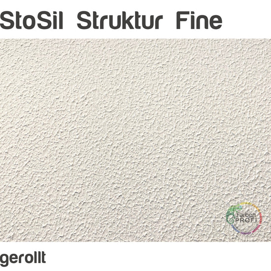 StoSil Struktur Fine Beispielbild gerollt