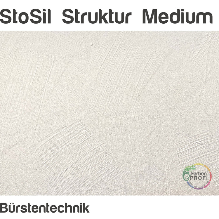 StoSil Struktur Medium Beispielbild Bürstentechnik